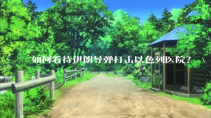 如何看待伊朗导弹打击以色列医院？